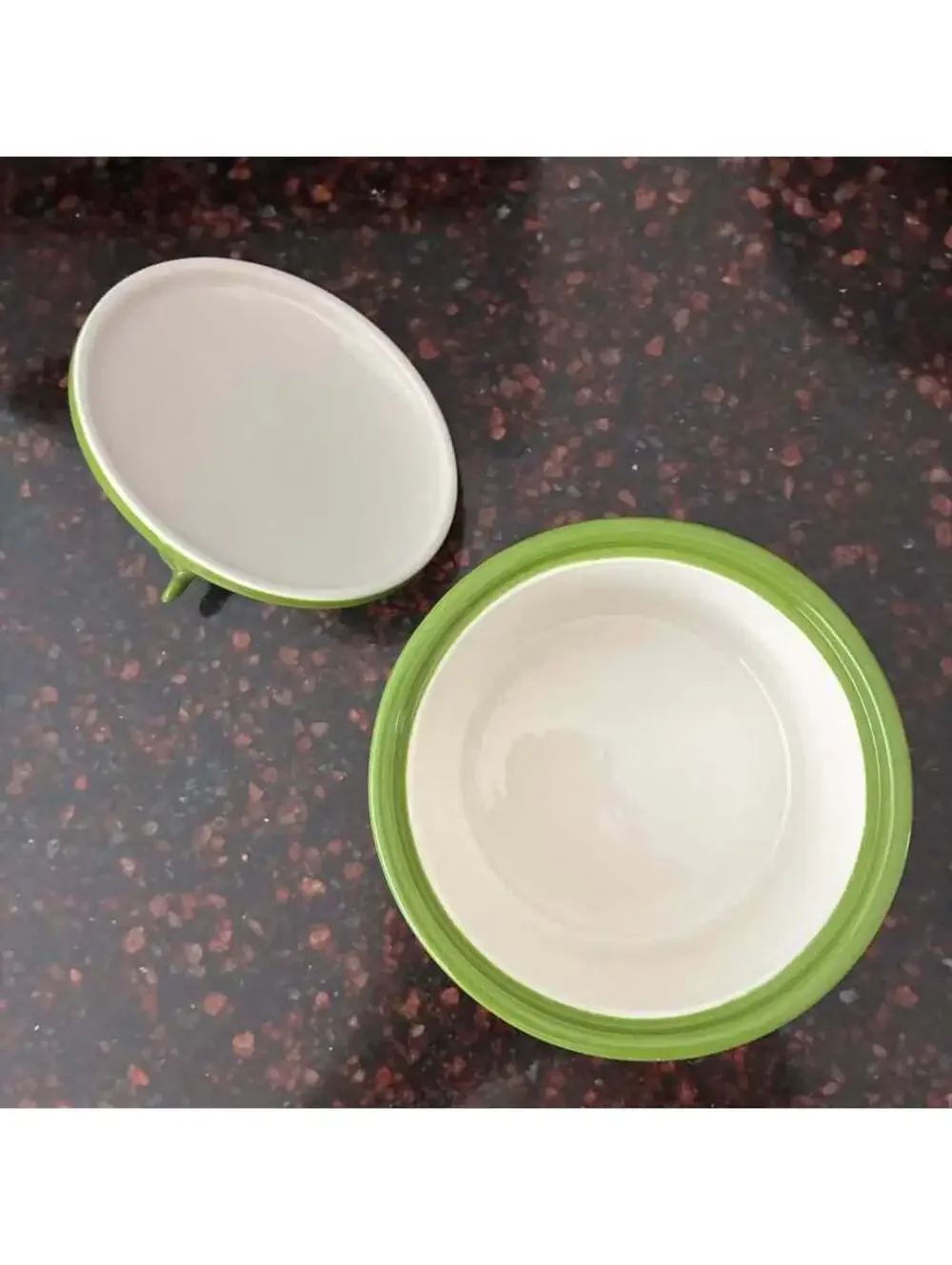 Martha Stewart Collection Green Cow Mini Lidded Ramekin Casserole Dish 4”